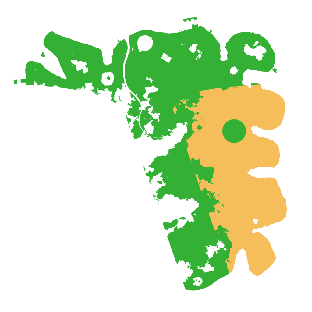 Biome Rust Map: Procedural Map, Size: 3500, Seed: 14683