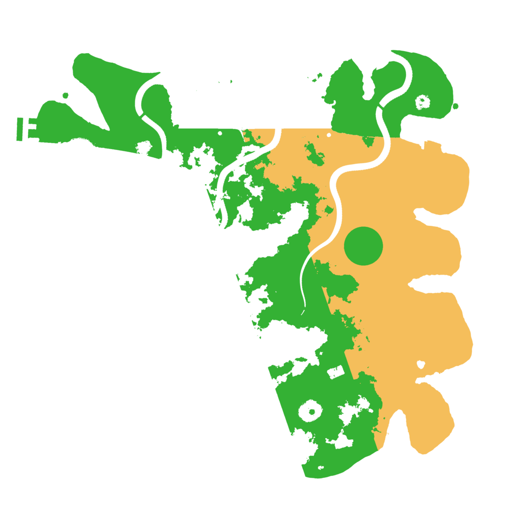 Biome Rust Map: Procedural Map, Size: 3500, Seed: 14683