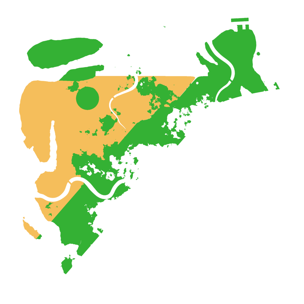Biome Rust Map: Procedural Map, Size: 3500, Seed: 758382027