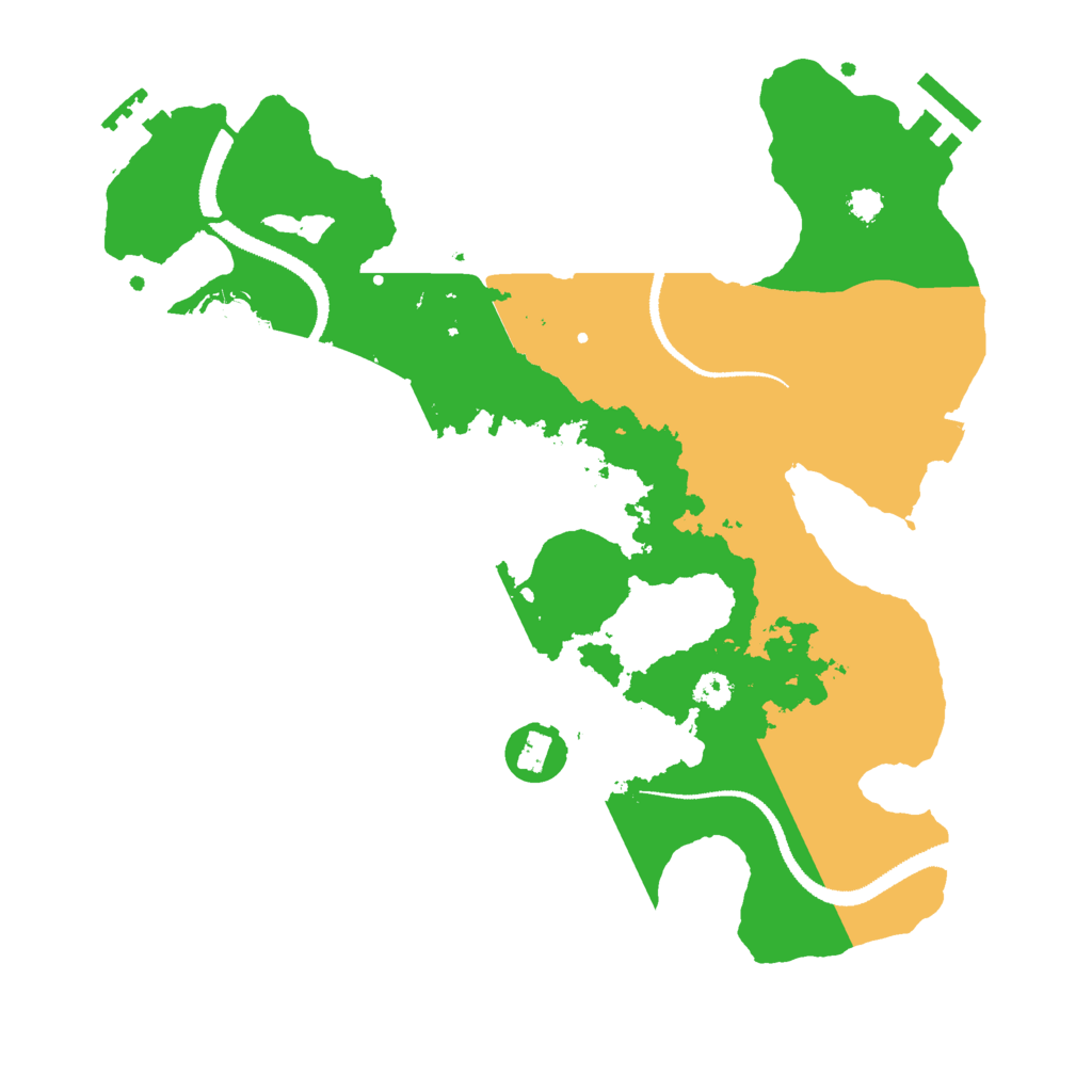 Biome Rust Map: Procedural Map, Size: 3000, Seed: 16041992