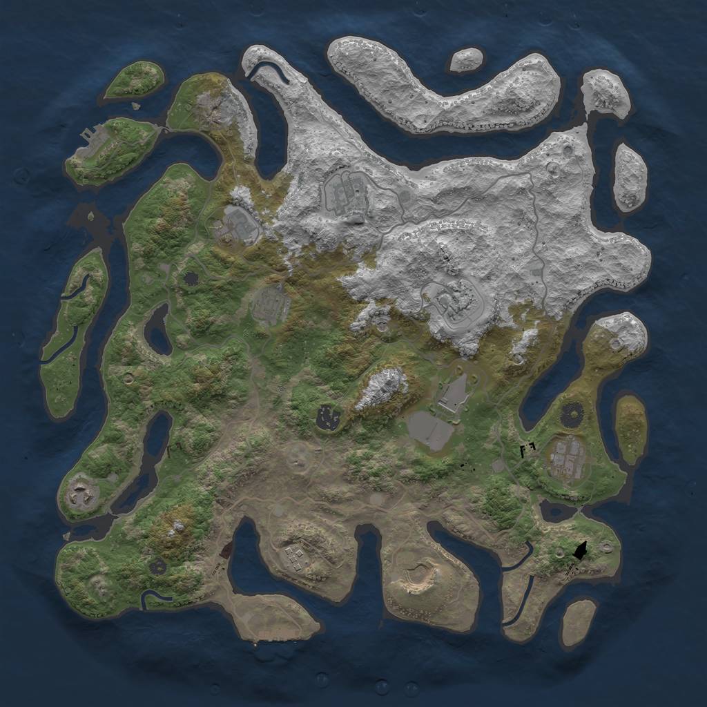 Rust Map: Procedural Map, Size: 4250, Seed: 1767506572, 15 Monuments