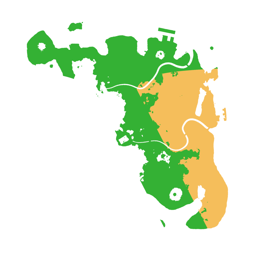 Biome Rust Map: Procedural Map, Size: 3000, Seed: 842