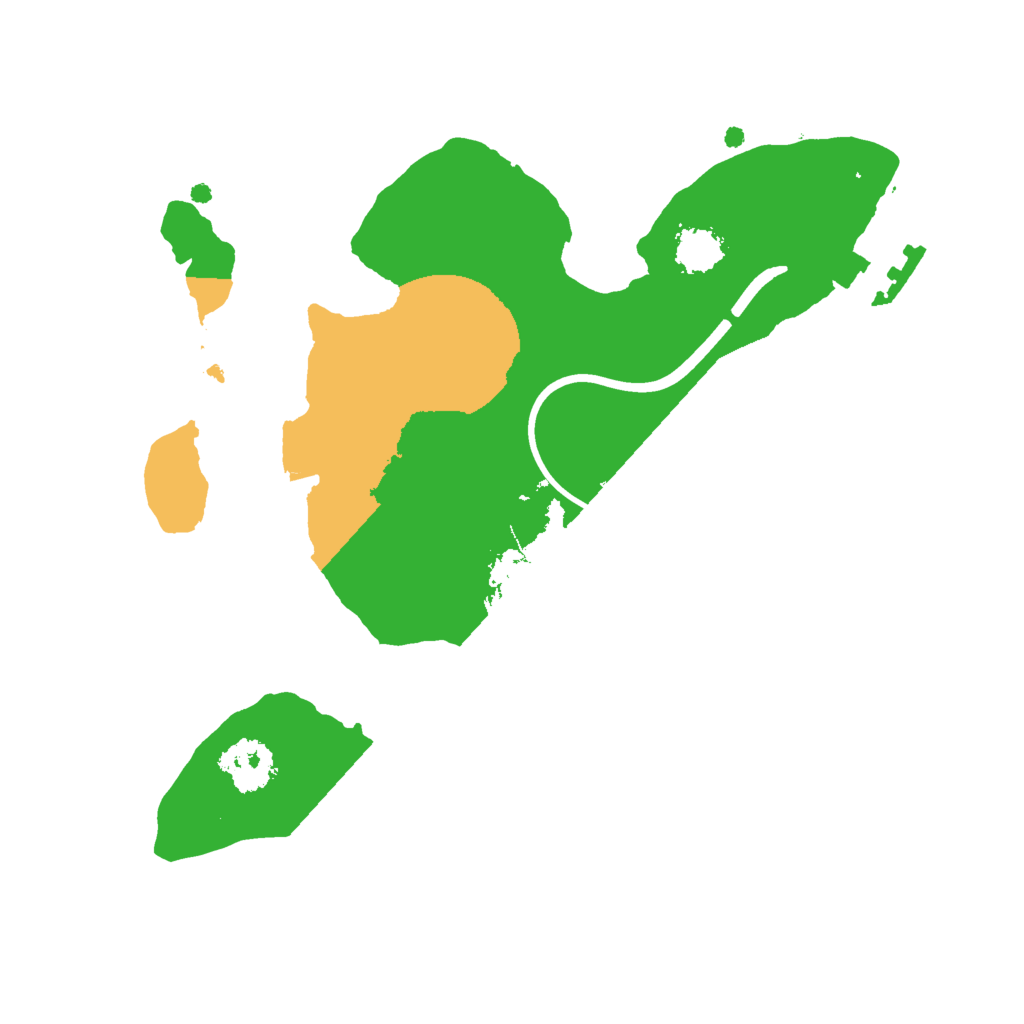 Biome Rust Map: Procedural Map, Size: 2000, Seed: 20212121