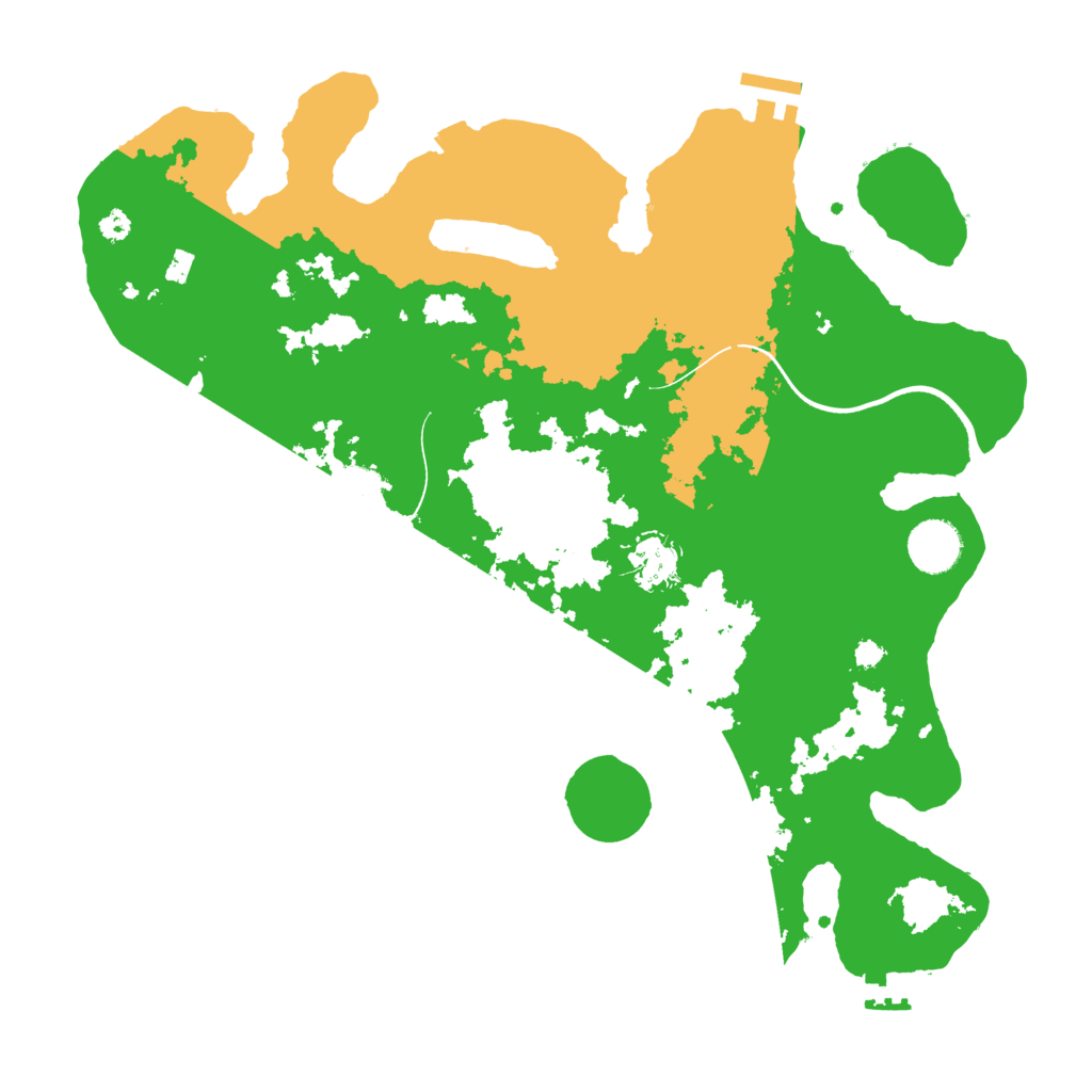 Biome Rust Map: Procedural Map, Size: 3600, Seed: 2147483643