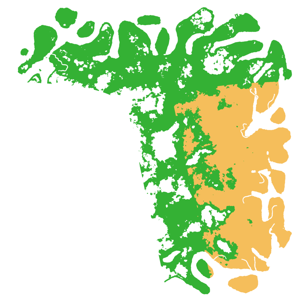 Biome Rust Map: Procedural Map, Size: 6000, Seed: 4654352