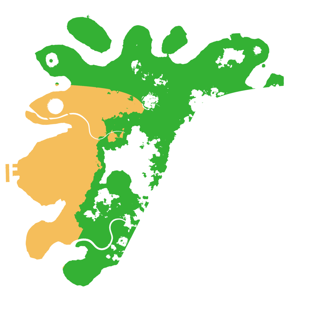 Biome Rust Map: Procedural Map, Size: 3491, Seed: 53681