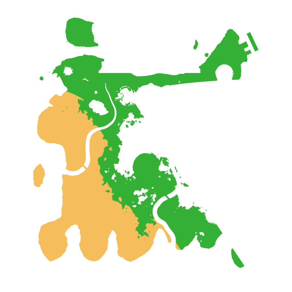 Biome Rust Map: Procedural Map, Size: 3000, Seed: 9501787