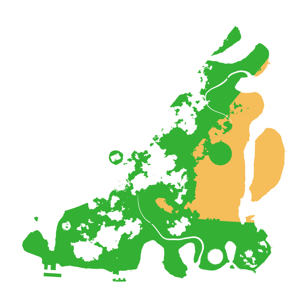 Biome Rust Map: Procedural Map, Size: 3500, Seed: 1544