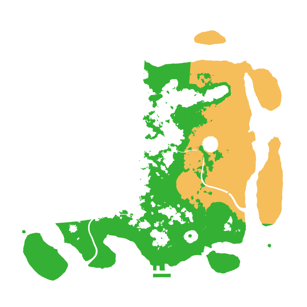 Biome Rust Map: Procedural Map, Size: 3500, Seed: 62493