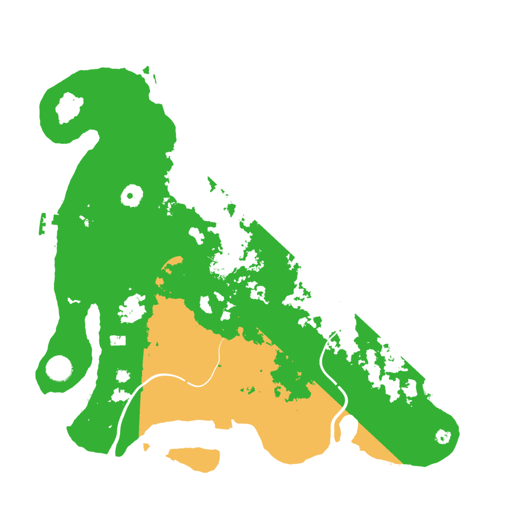 Biome Rust Map: Procedural Map, Size: 3500, Seed: 765444