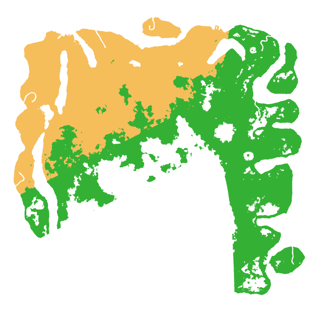 Biome Rust Map: Procedural Map, Size: 5000, Seed: 50970