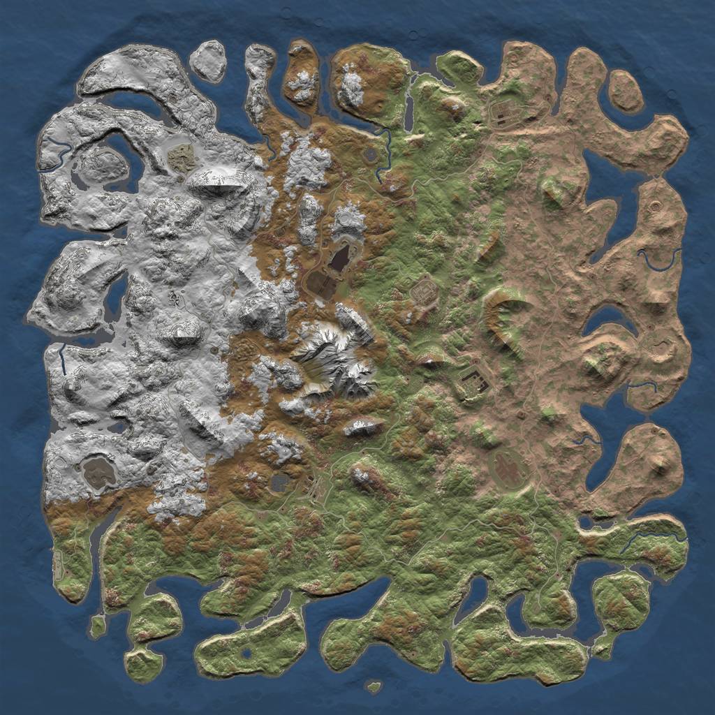 Rust Map: Procedural Map, Size: 6000, Seed: 1674588330, 15 Monuments