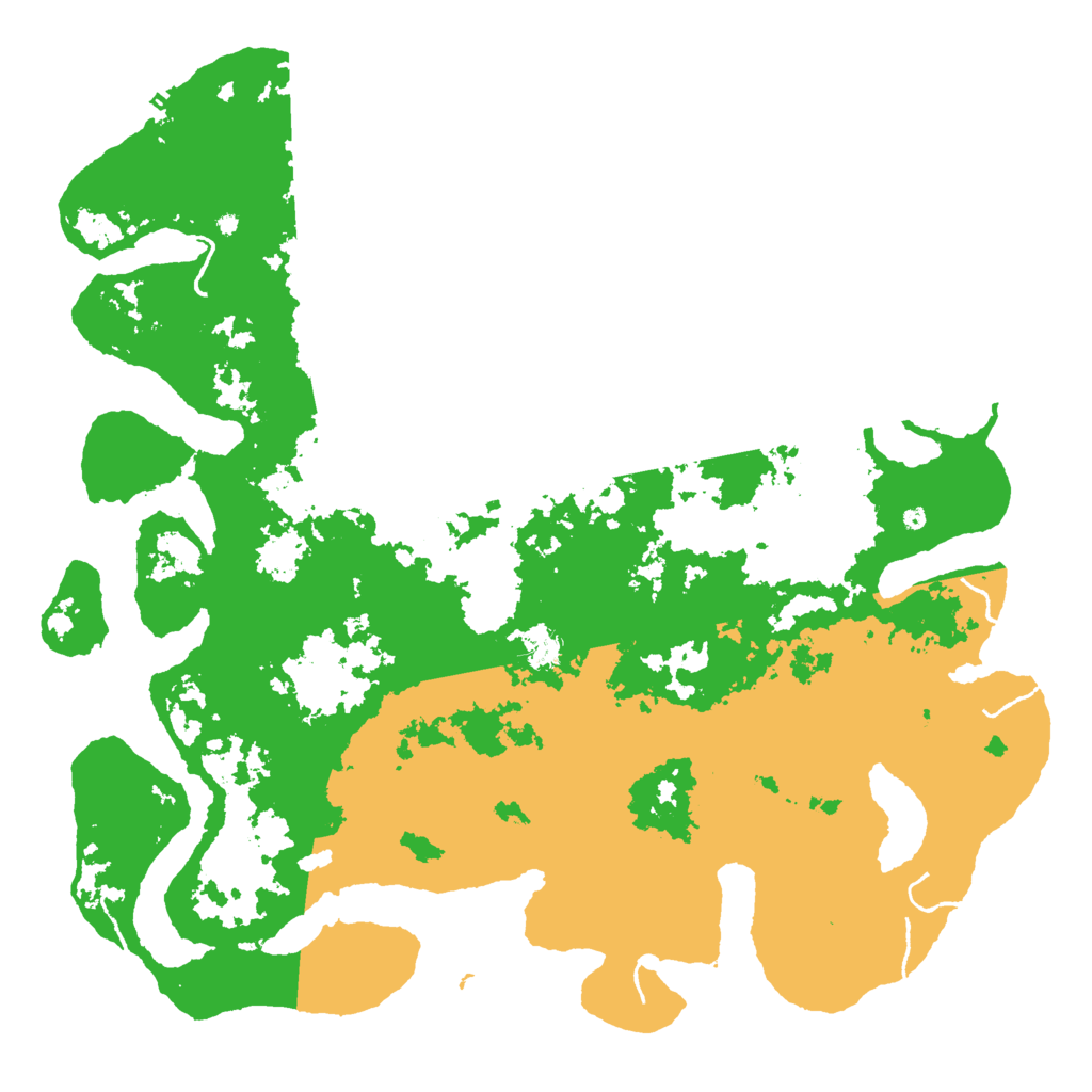 Biome Rust Map: Procedural Map, Size: 5000, Seed: 1424