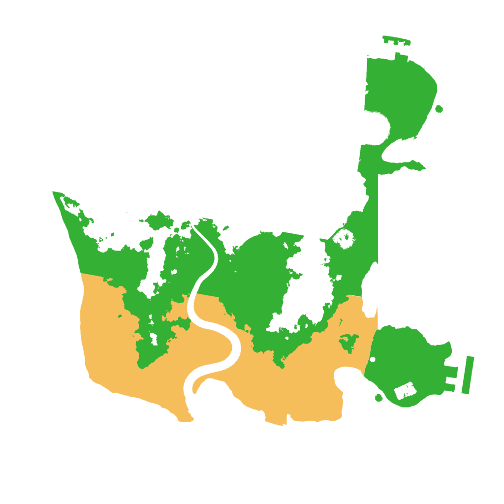 Biome Rust Map: Procedural Map, Size: 2700, Seed: 2008550