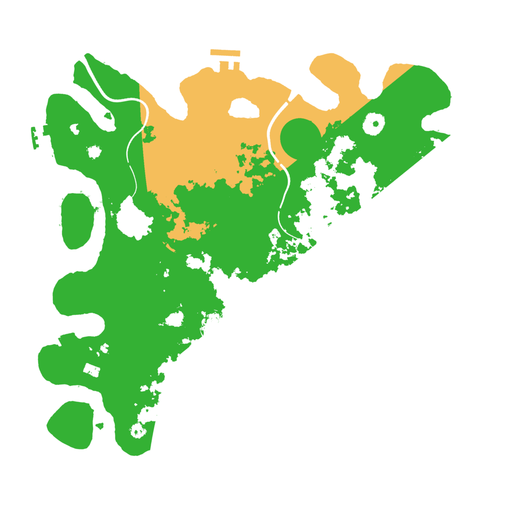 Biome Rust Map: Procedural Map, Size: 3500, Seed: 5551525