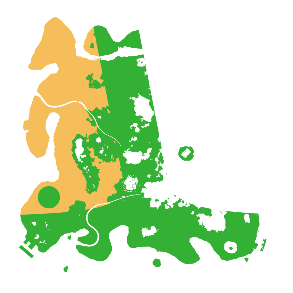 Biome Rust Map: Procedural Map, Size: 3500, Seed: 20210225