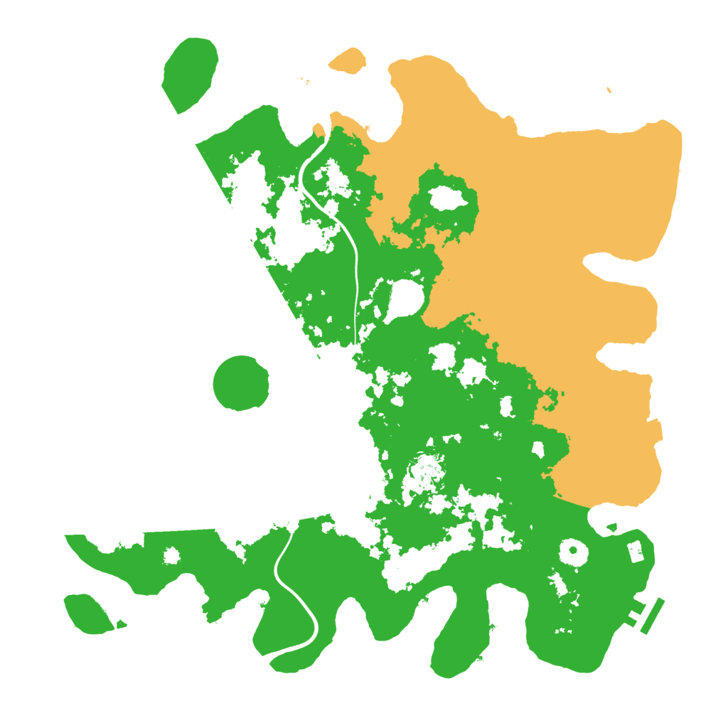 Biome Rust Map: Procedural Map, Size: 3800, Seed: 1009561431