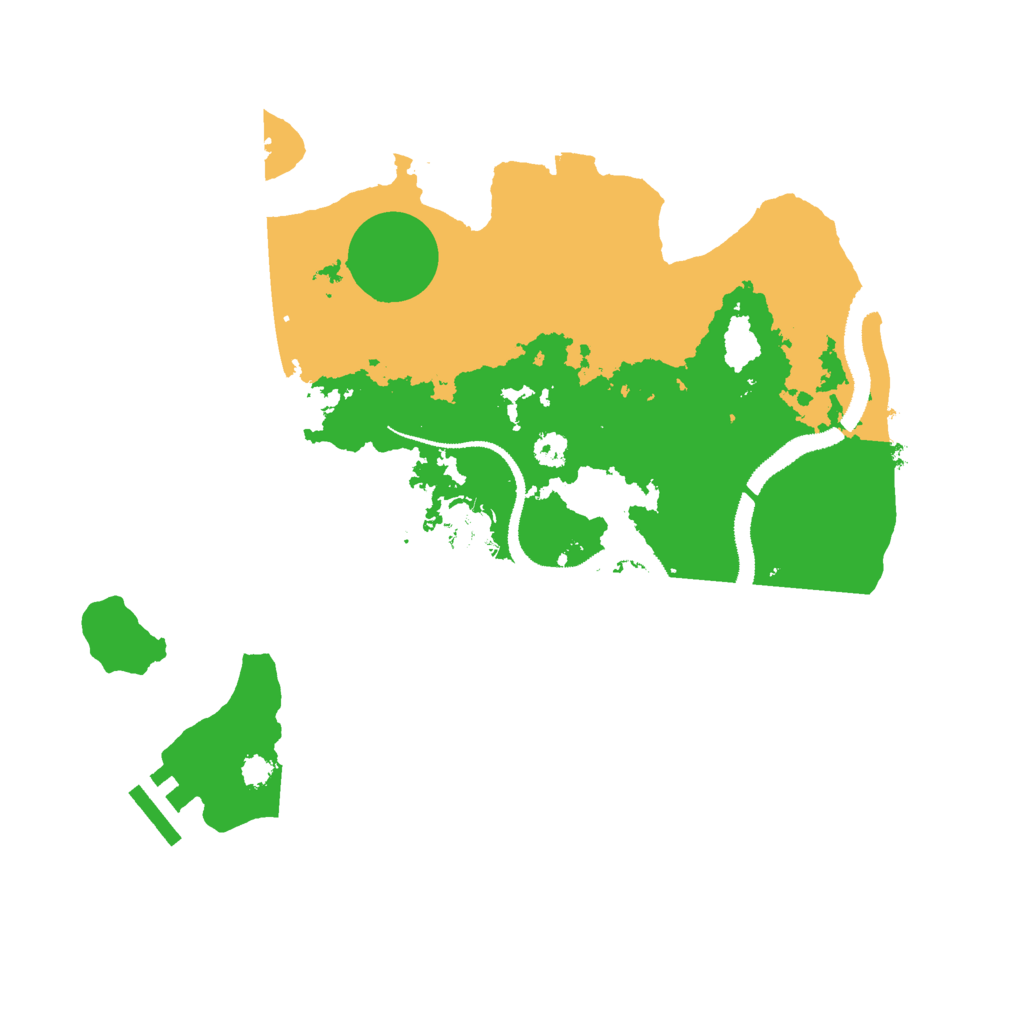 Biome Rust Map: Procedural Map, Size: 3000, Seed: 49749267