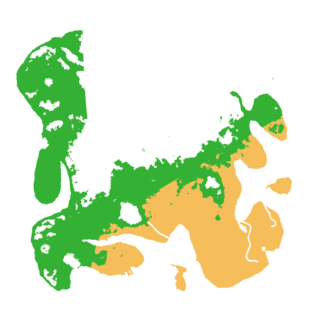 Biome Rust Map: Procedural Map, Size: 3500, Seed: 395487253