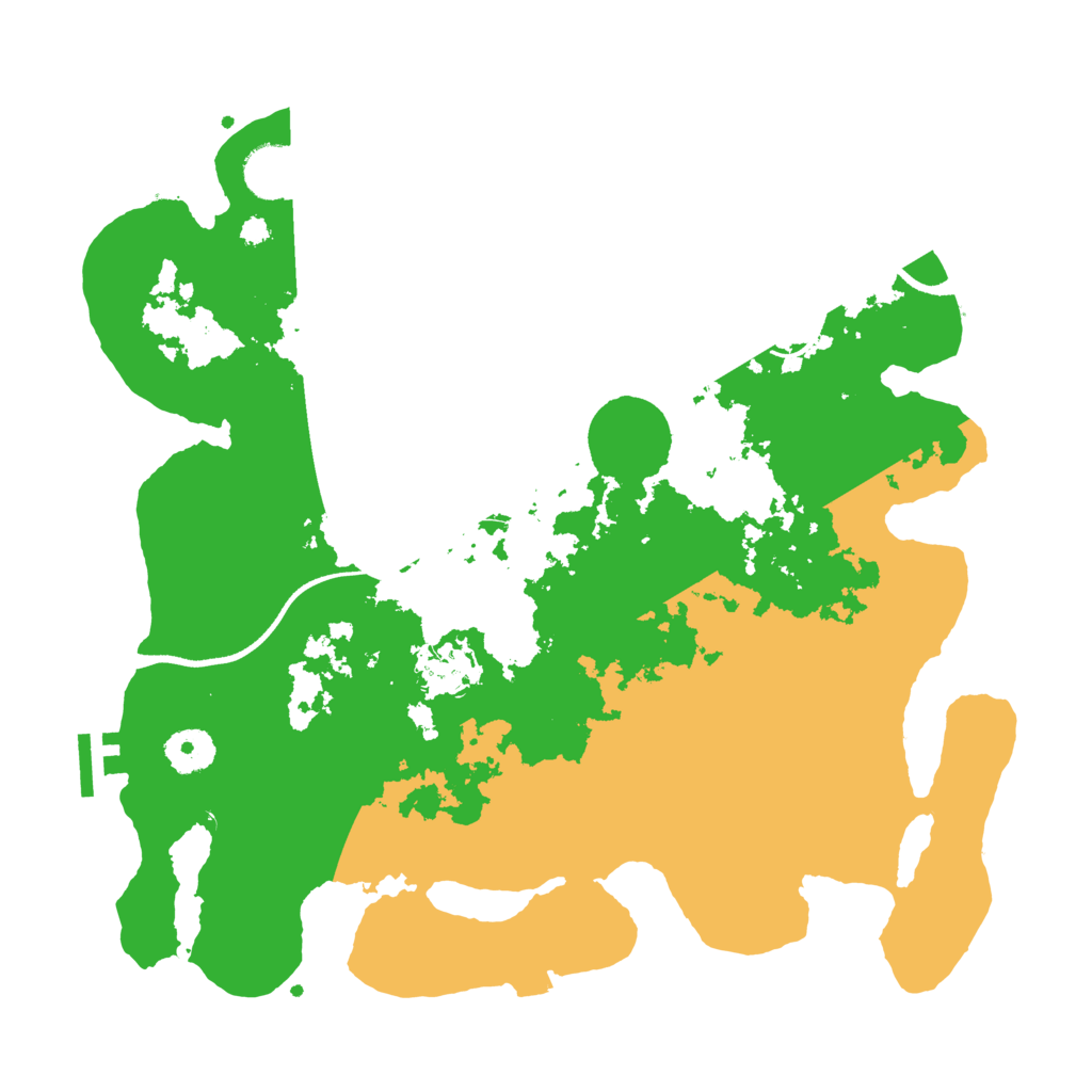 Biome Rust Map: Procedural Map, Size: 3500, Seed: 395487253