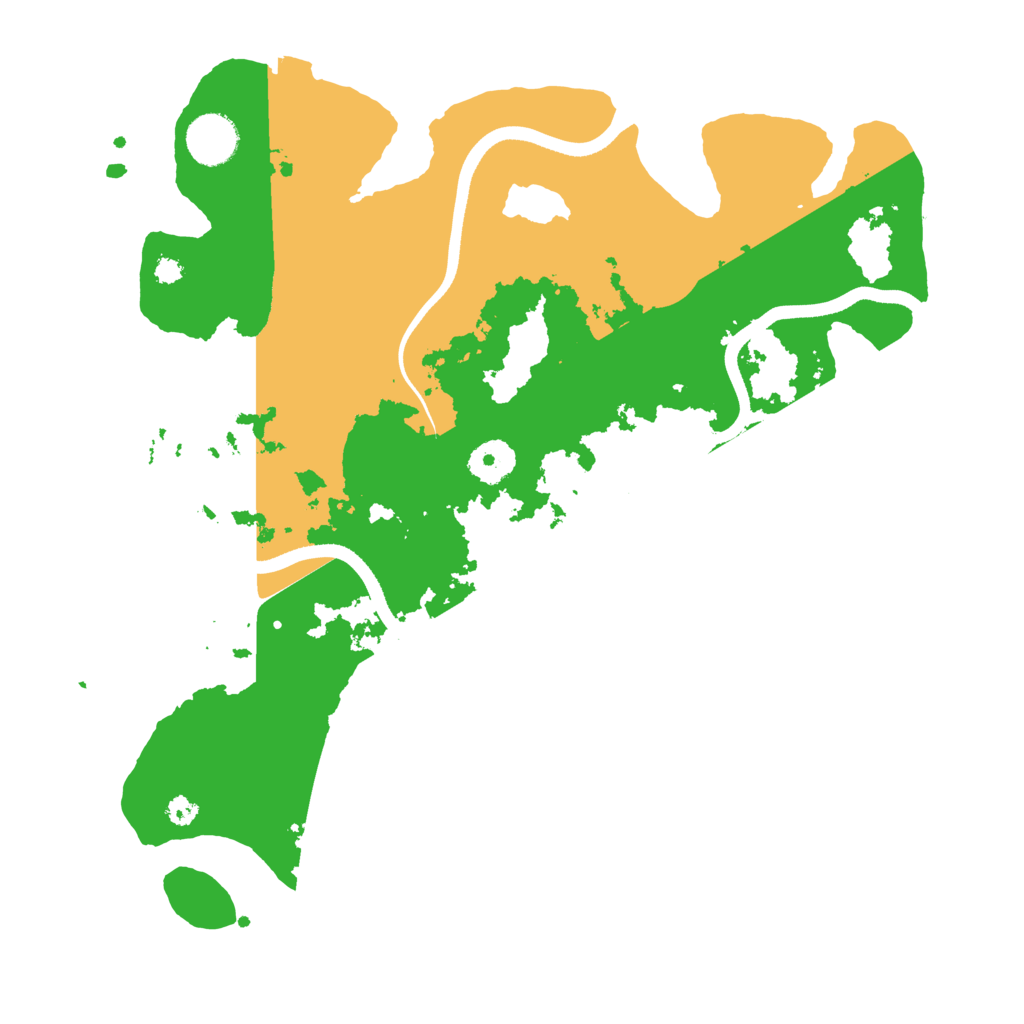 Biome Rust Map: Procedural Map, Size: 3500, Seed: 66519545