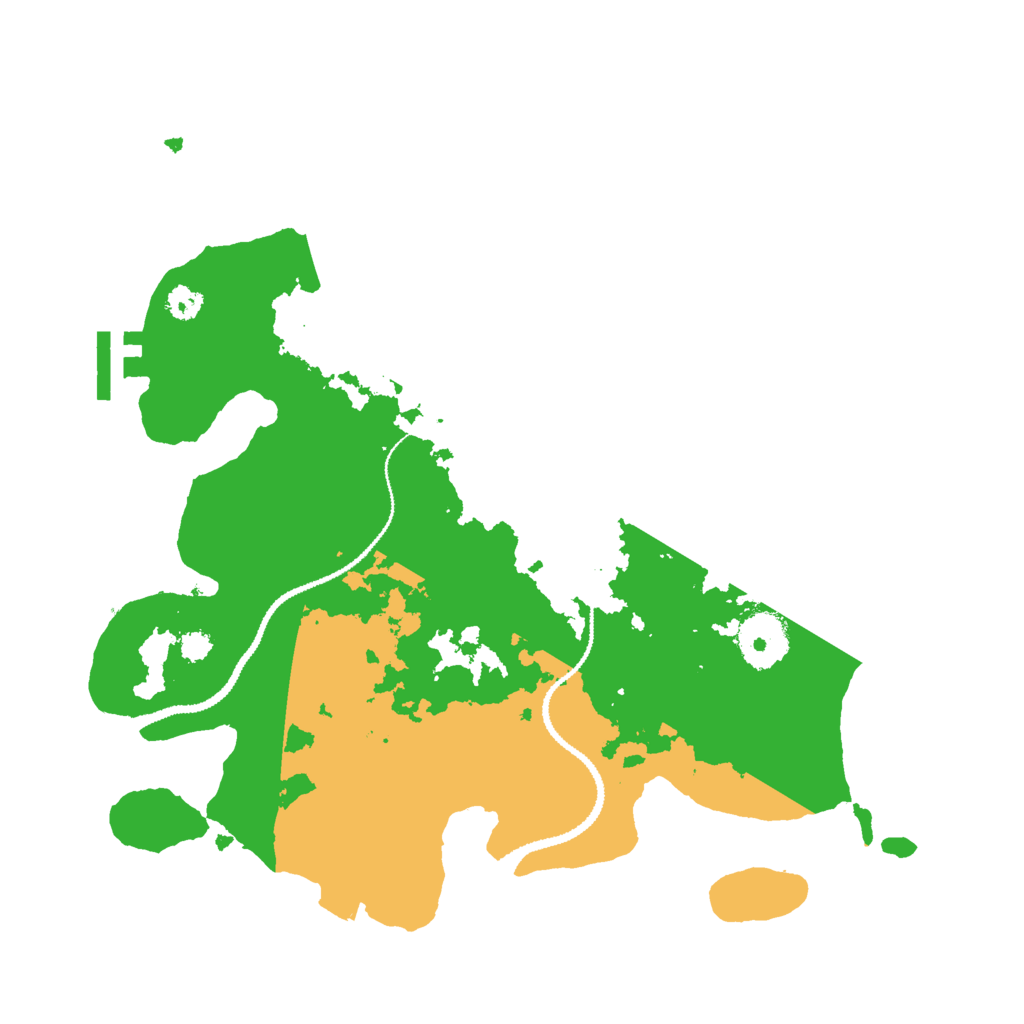Biome Rust Map: Procedural Map, Size: 3000, Seed: 1623889698