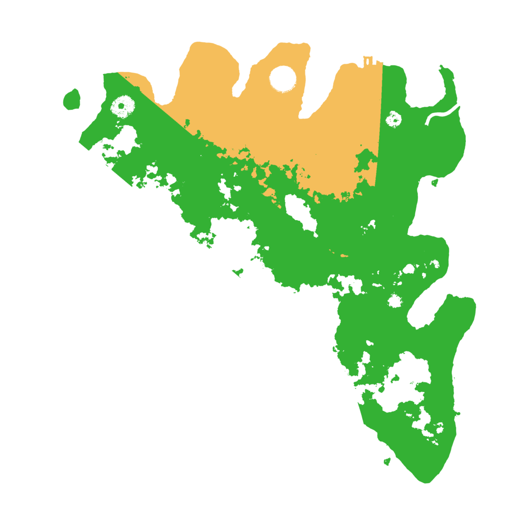 Biome Rust Map: Procedural Map, Size: 3500, Seed: 11497