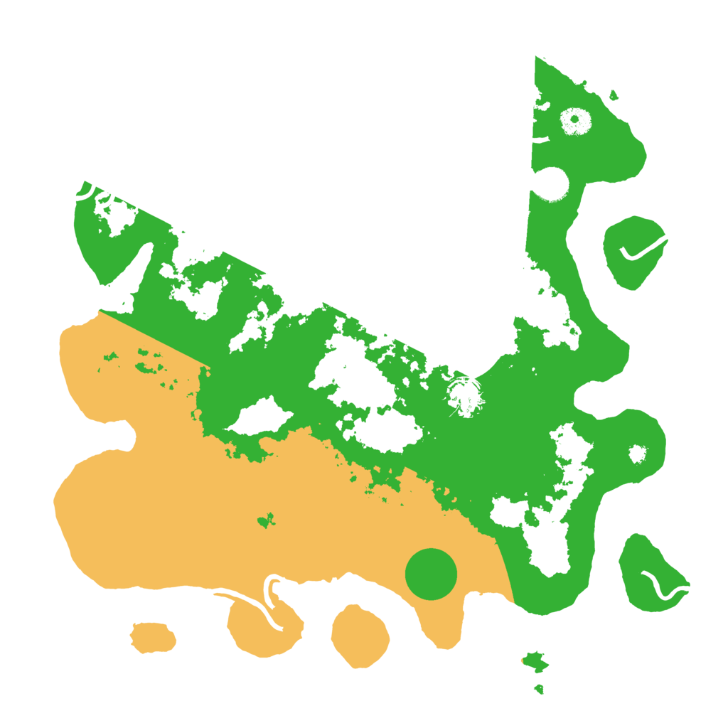 Biome Rust Map: Procedural Map, Size: 3700, Seed: 8666