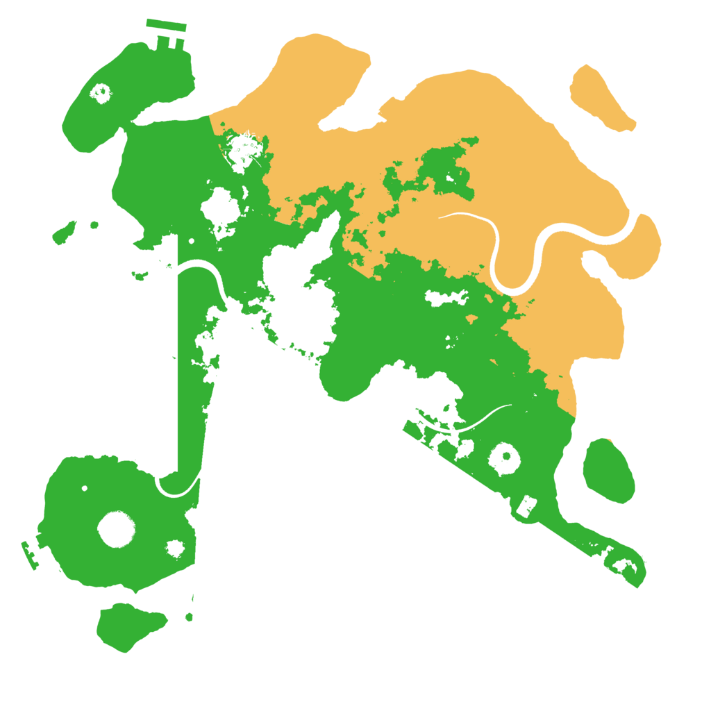 Biome Rust Map: Procedural Map, Size: 3600, Seed: 838707222