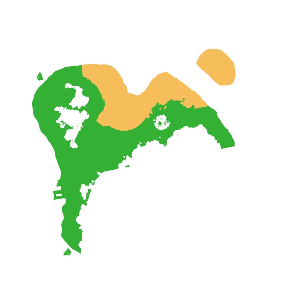 Biome Rust Map: Procedural Map, Size: 2000, Seed: 834415171