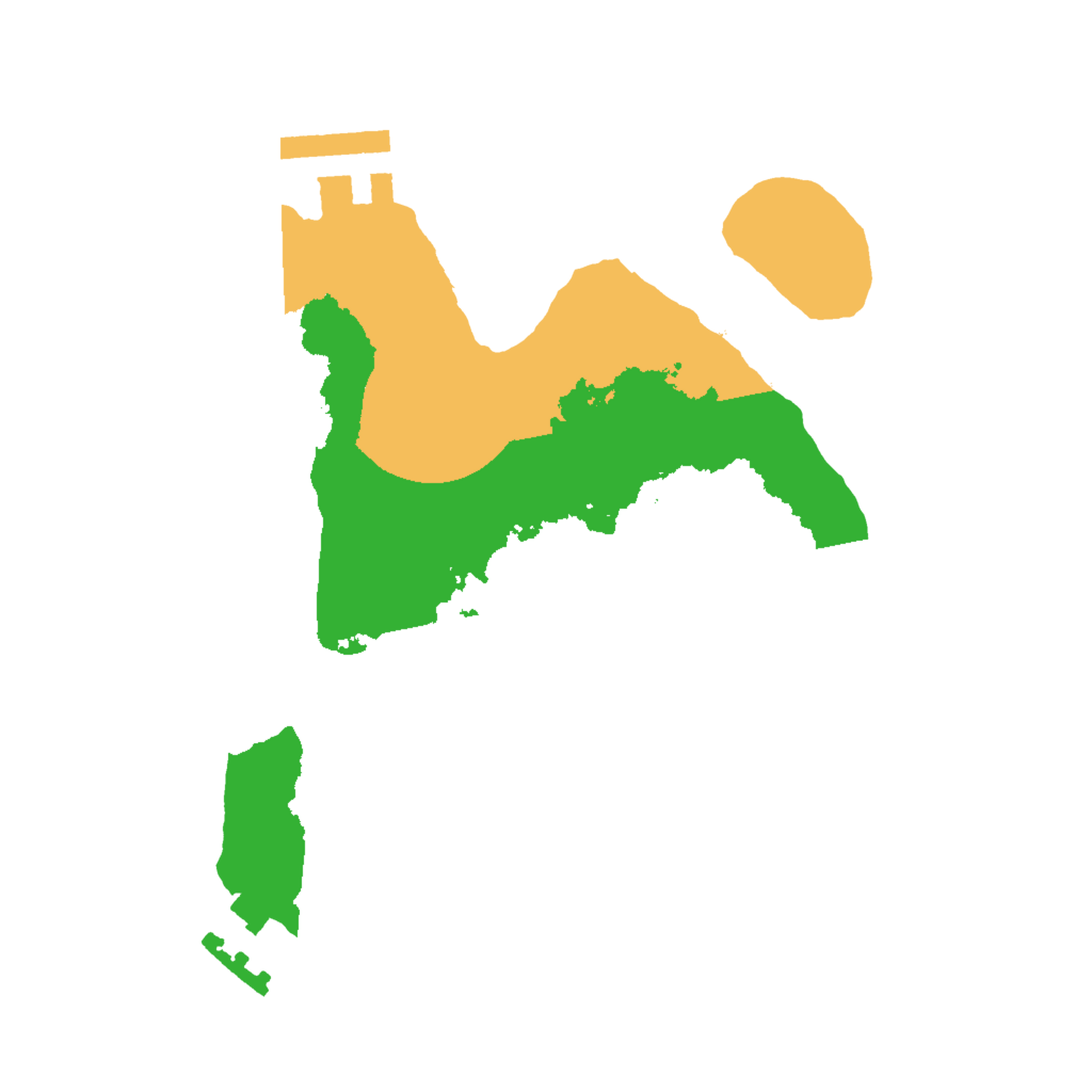 Biome Rust Map: Procedural Map, Size: 2000, Seed: 834415171