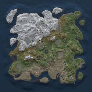 Thumbnail Rust Map: Procedural Map, Size: 3600, Seed: 2450, 18 Monuments