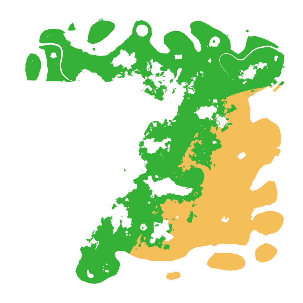 Biome Rust Map: Procedural Map, Size: 4500, Seed: 38444
