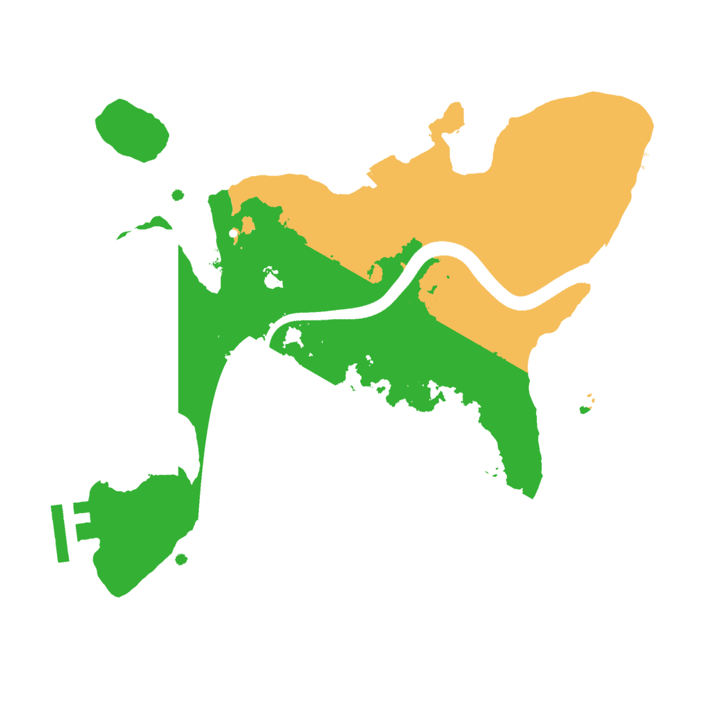 Biome Rust Map: Procedural Map, Size: 2500, Seed: 23478