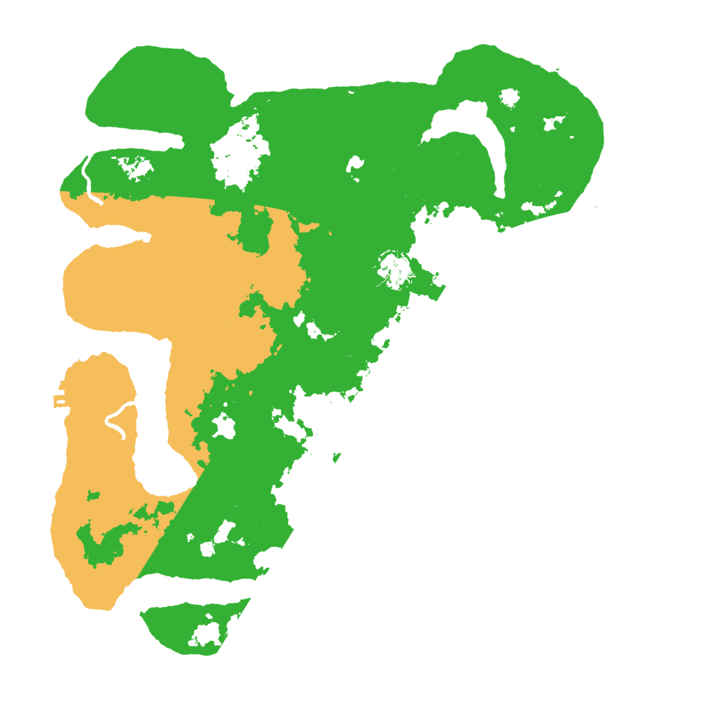 Biome Rust Map: Procedural Map, Size: 3500, Seed: 592718