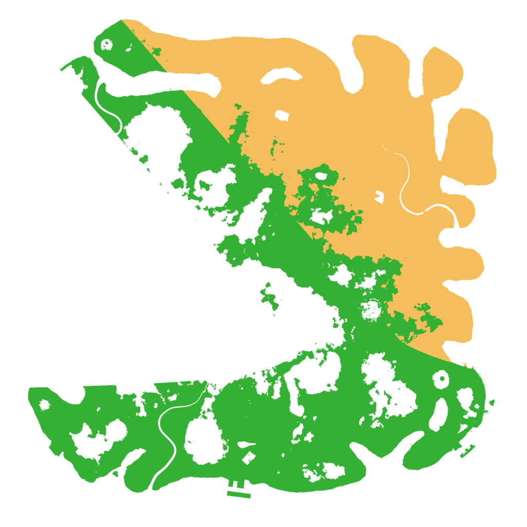 Biome Rust Map: Procedural Map, Size: 4500, Seed: 657345652