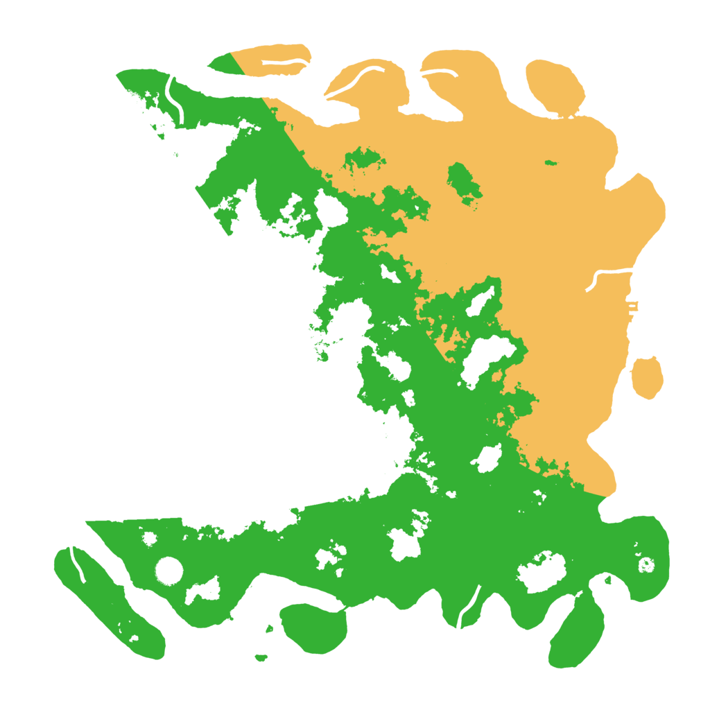 Biome Rust Map: Procedural Map, Size: 4500, Seed: 5717