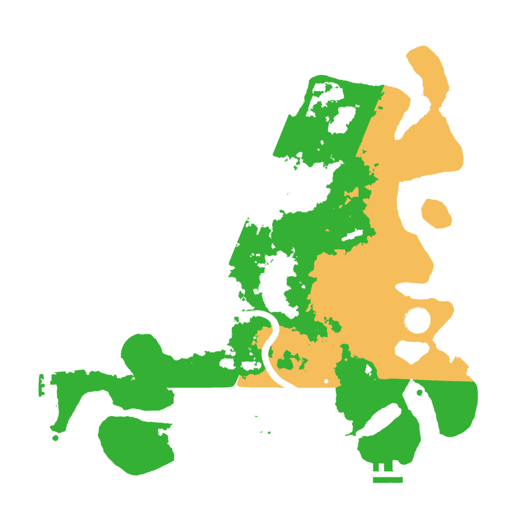 Biome Rust Map: Procedural Map, Size: 3500, Seed: 183143885