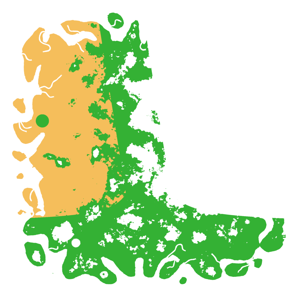 Biome Rust Map: Procedural Map, Size: 6000, Seed: 1609170585