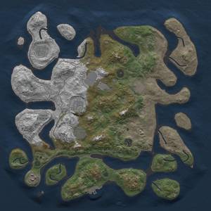 Thumbnail Rust Map: Procedural Map, Size: 4000, Seed: 1583488, 13 Monuments