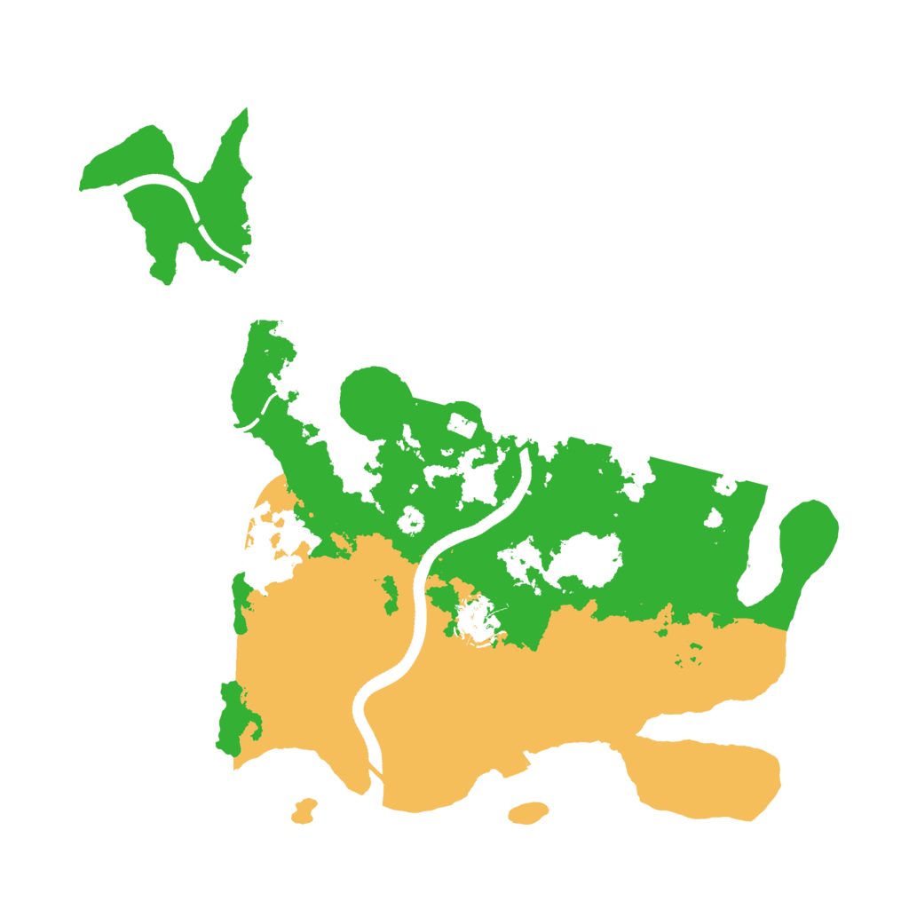 Biome Rust Map: Procedural Map, Size: 3500, Seed: 1548162570
