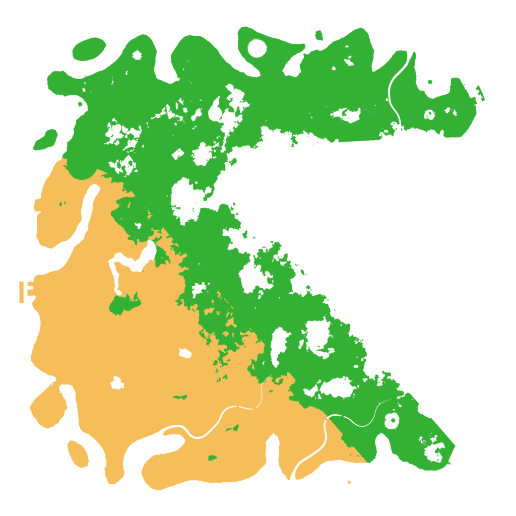 Biome Rust Map: Procedural Map, Size: 4900, Seed: 2235418