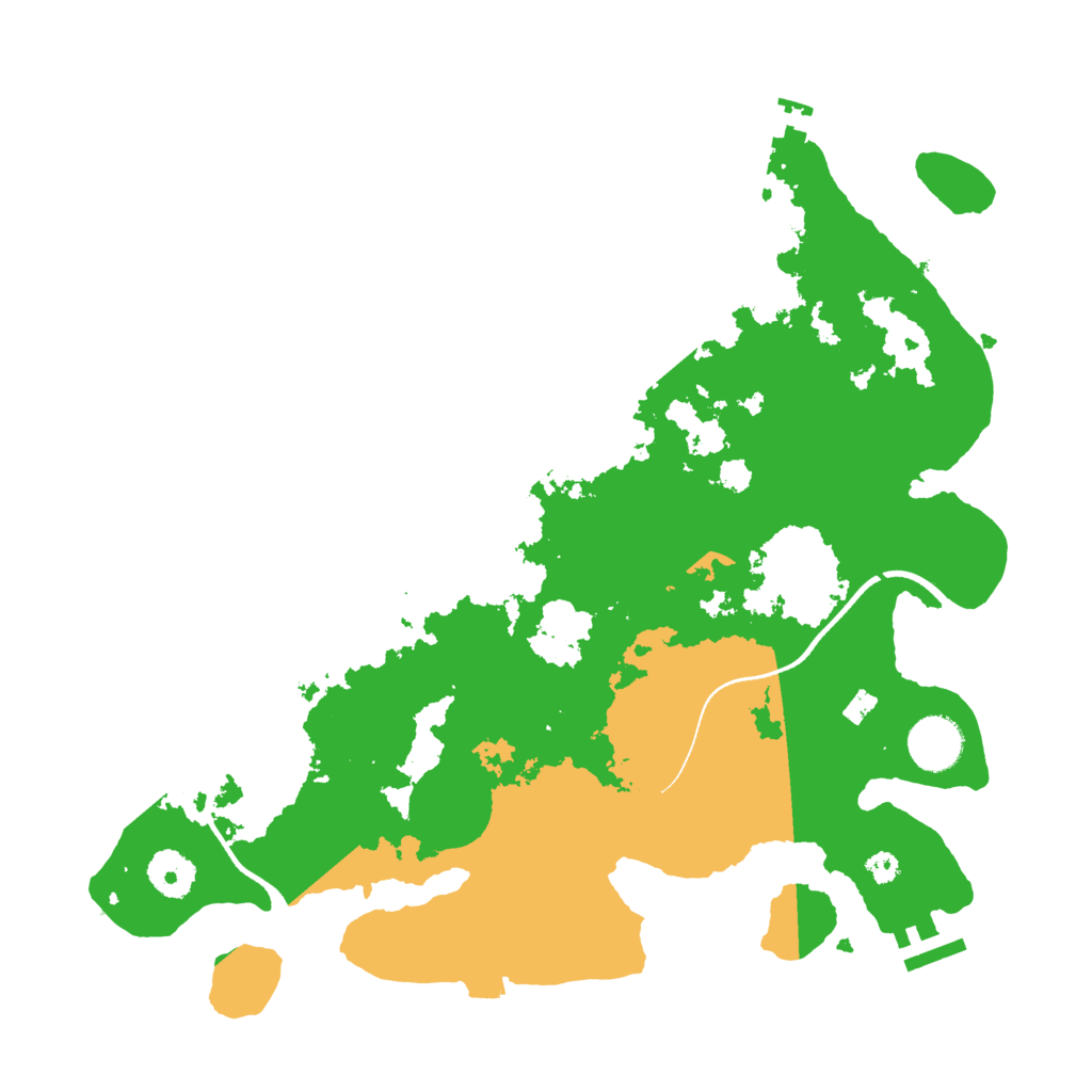 Biome Rust Map: Procedural Map, Size: 3500, Seed: 873481