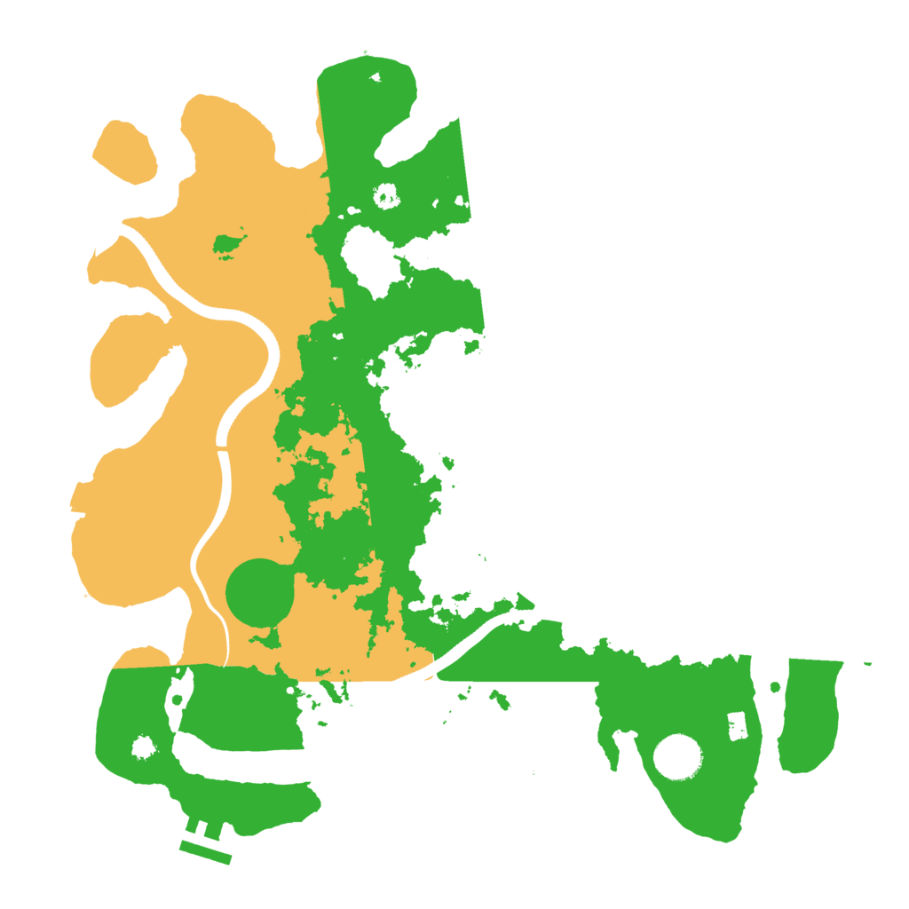 Biome Rust Map: Procedural Map, Size: 3500, Seed: 794523