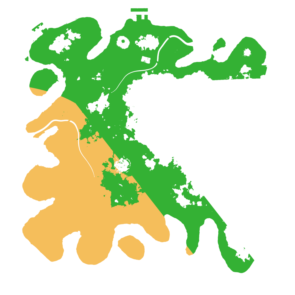 Biome Rust Map: Procedural Map, Size: 3500, Seed: 358737