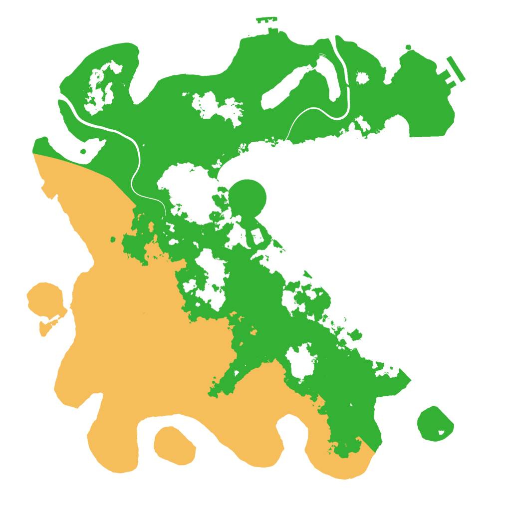 Biome Rust Map: Procedural Map, Size: 3700, Seed: 279719385