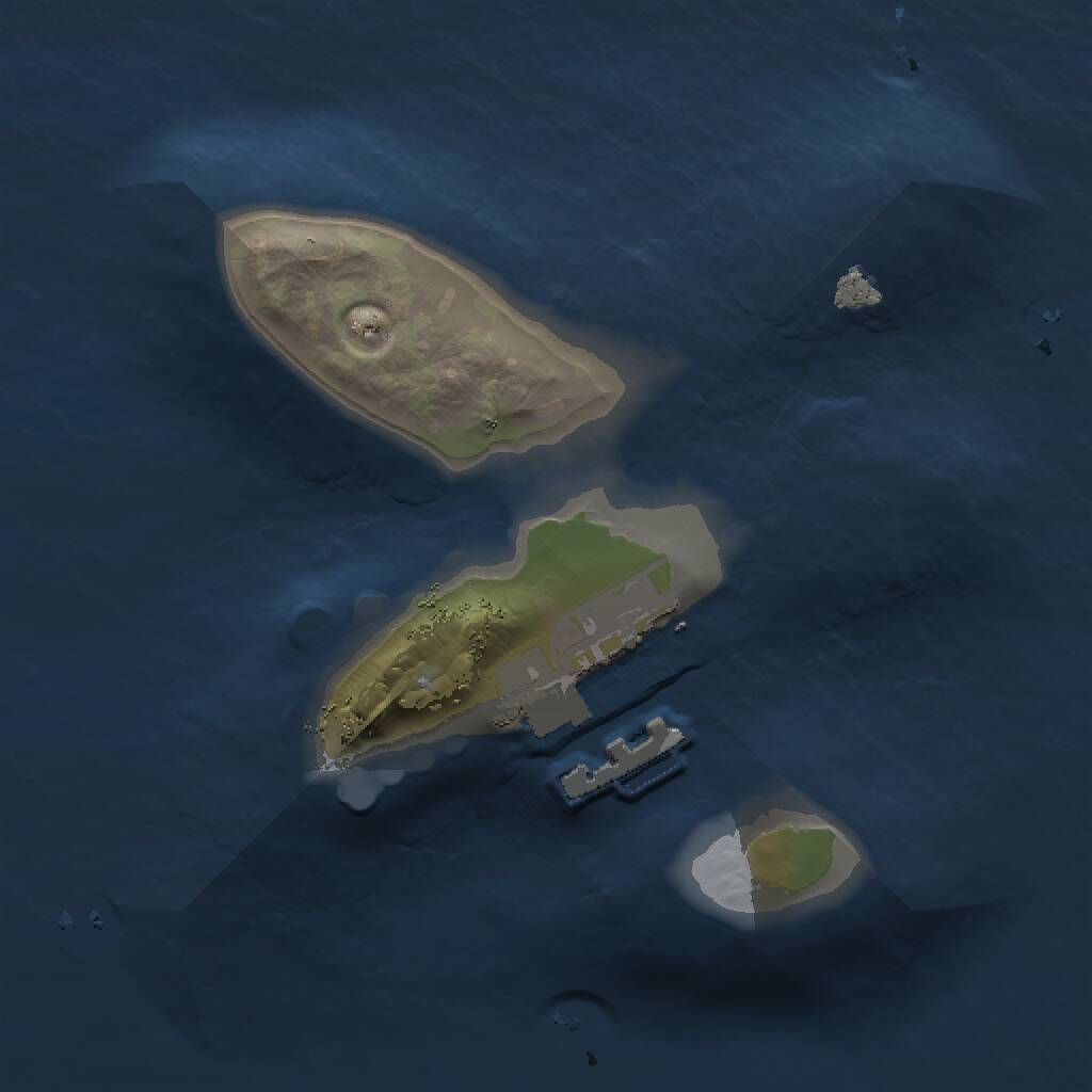 Rust Map: Procedural Map, Size: 1300, Seed: 1215437651, 2 Monuments