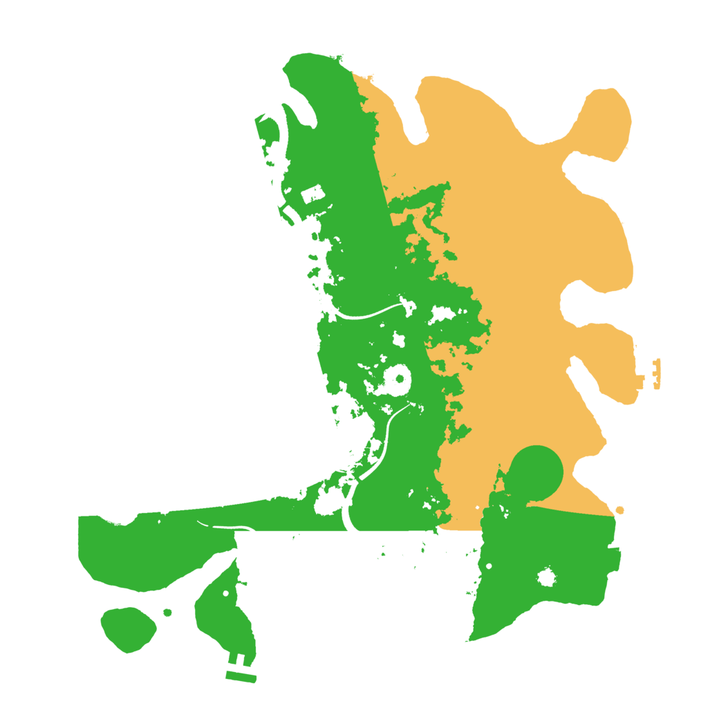 Biome Rust Map: Procedural Map, Size: 3500, Seed: 8643623