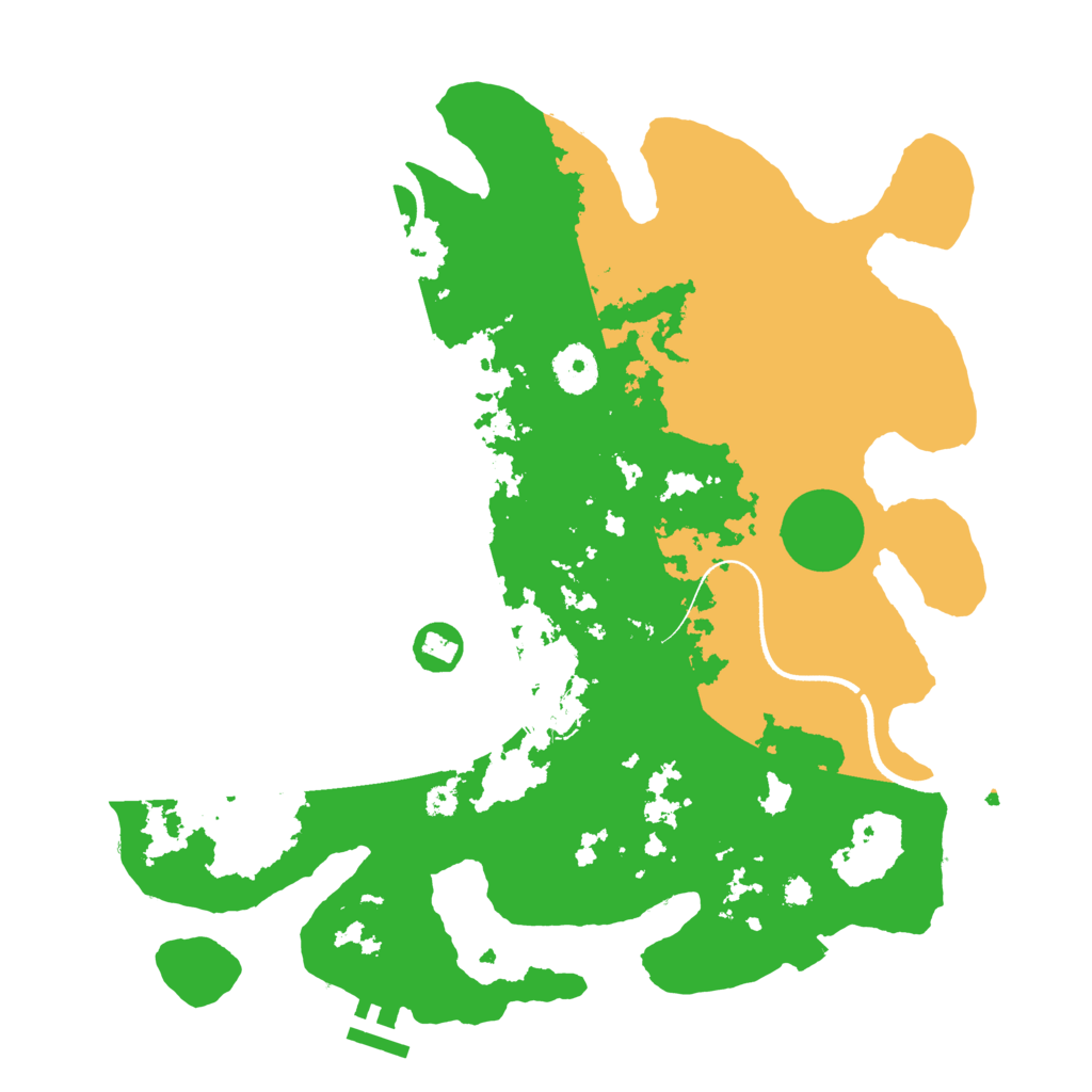 Biome Rust Map: Procedural Map, Size: 3500, Seed: 8643623