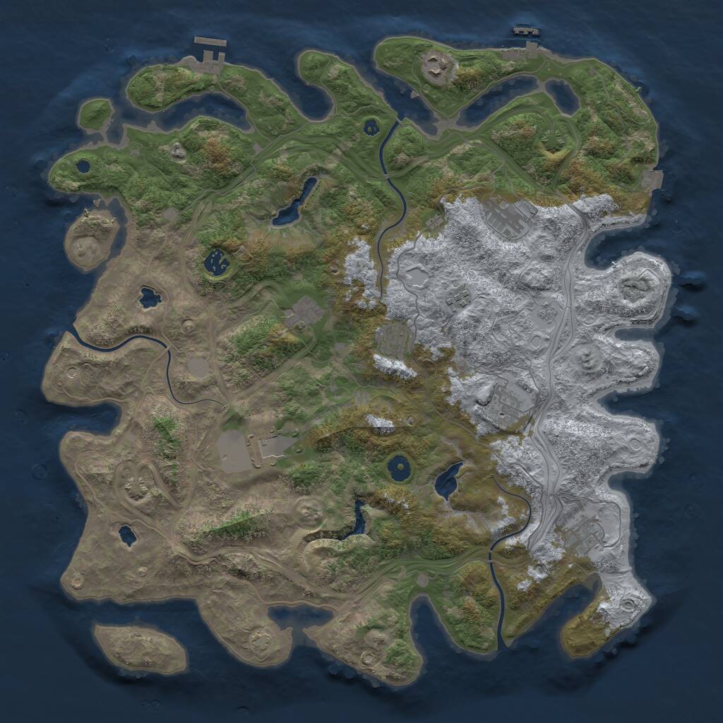 Rust Map: Procedural Map, Size: 4500, Seed: 20210304, 15 Monuments